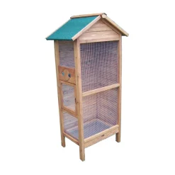 HABRITA - Cage à oiseaux standard - L77.5 xl54.5 x h158 cm