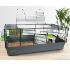 HAMI FORM - Kit cage "Essentiel 100", gris, rongeur : L.95xl.57xH.46 cm