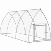 HELLOSHOP26 - Cage pour poules argenté 300 x 105 x 120 cm acier galvanisé argent