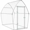 HELLOSHOP26 - Cage pour poules argenté 200 x 105 x 182 cm acier galvanisé argent