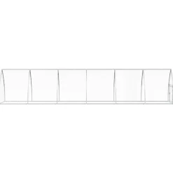 HELLOSHOP26 - Cage pour poules argenté 600 x 105 x 120 cm acier galvanisé argent