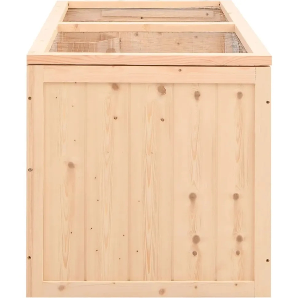 HELLOSHOP26 - Cage à hamster 89,5 x 45 x 45 cm bois massif de sapin marron