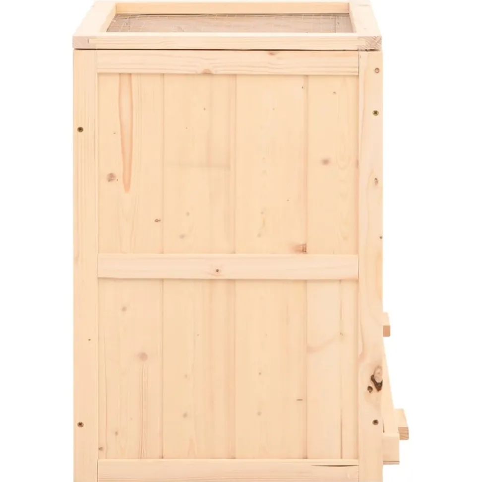 HELLOSHOP26 - Cage à hamster 81 x 40 x 60 cm bois massif de sapin marron