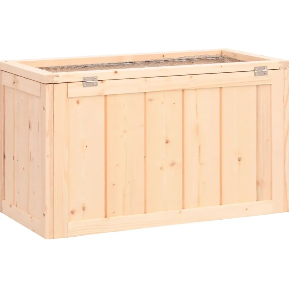HELLOSHOP26 - Cage à hamster 60 x 30 x 35 cm bois massif de sapin marron