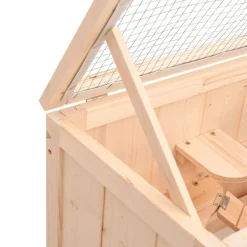 HELLOSHOP26 - Cage à hamster 60 x 30 x 35 cm bois massif de sapin marron
