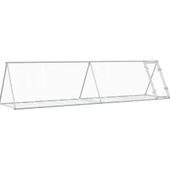 HELLOSHOP26 - Cage à lapin argenté 400 x 105 x 91 cm acier galvanisé argent