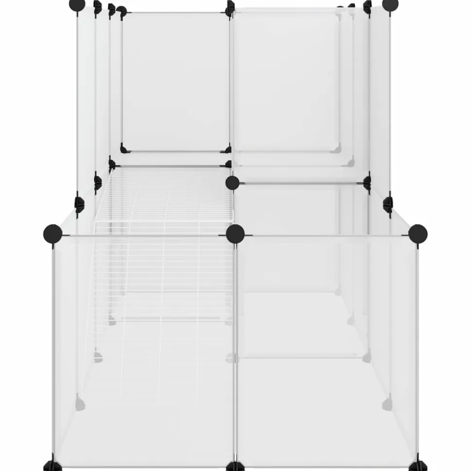 HELLOSHOP26 - Cage pour petits animaux transparent 142 x 74 x 93 cm pp et acier transparent