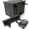 HELLOSHOP26 - Kit de filtration bassin 12000 litres 80 watts pompe éco stérilisateur uvc 18w 412