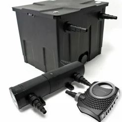 HELLOSHOP26 - Kit de filtration bassin 12000 litres 80 watts pompe éco stérilisateur uvc 18w 412