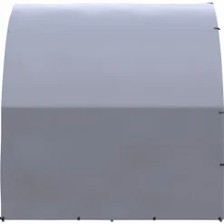 HELLOSHOP26 - Poulailler enclos cage poules d'extérieur 3 x 16 x 2 m acier galvanisé argent