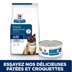 HILL'S - Croquette chat adult prescription diets z/d food sensitivities - hill's 6 kg