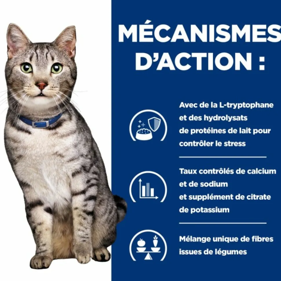 HILL'S - Croquettes chat adult prescription diets c/d urinary stress + metabolic - hill's 1,5 kg
