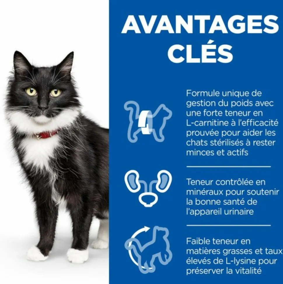 HILL'S - Croquettes chat science plan sterilised mature adult poulet - hill's 3 kg