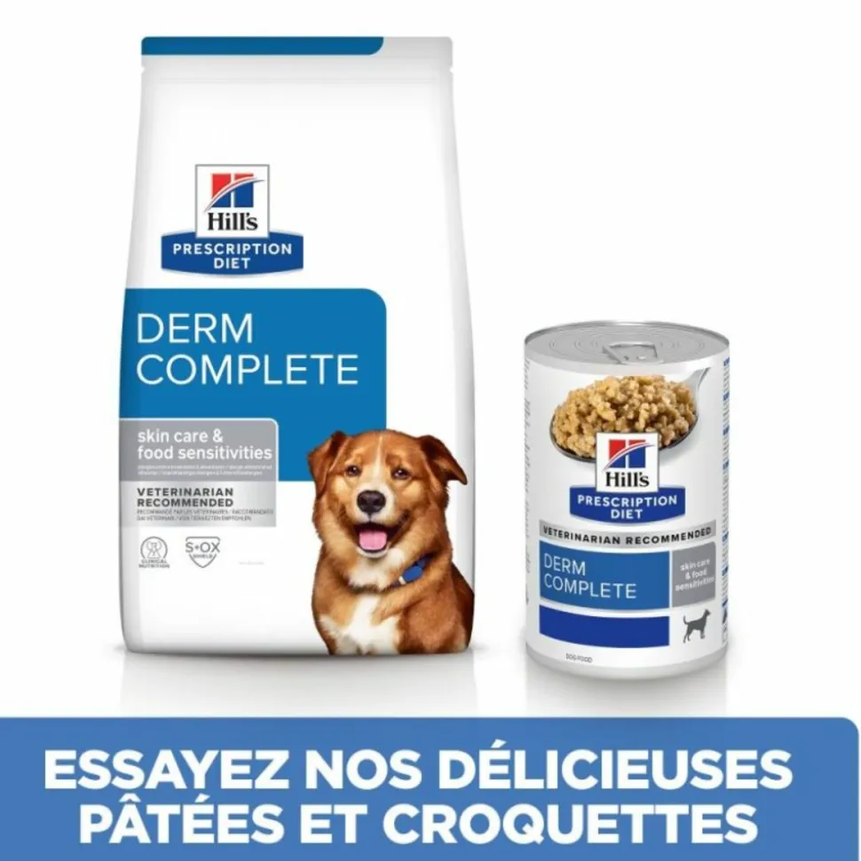 HILL'S - Croquettes chien adult prescription diets derm complete - hill's 4 kg