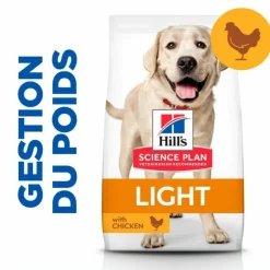 HILL'S - Croquettes chien science plan adulte light large poulet - hill's 18 kg