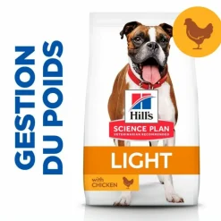 HILL'S - Croquettes chien science plan adulte light medium poulet - hill's 14 kg