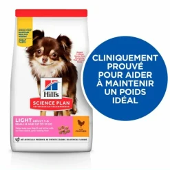 HILL'S - Croquettes chien science plan adulte light small & mini poulet - hill's 6 kg