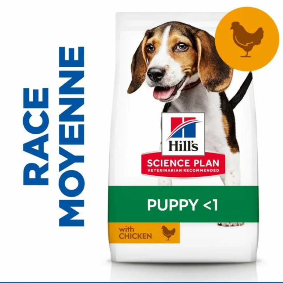 HILL'S - Croquettes chien science plan puppy medium poulet - hill's 14 kg