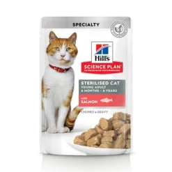 HILL'S - Patee chat science plan adult sterilised young adult mixte 4 saveurs (sachet) - hill's 12*85 g