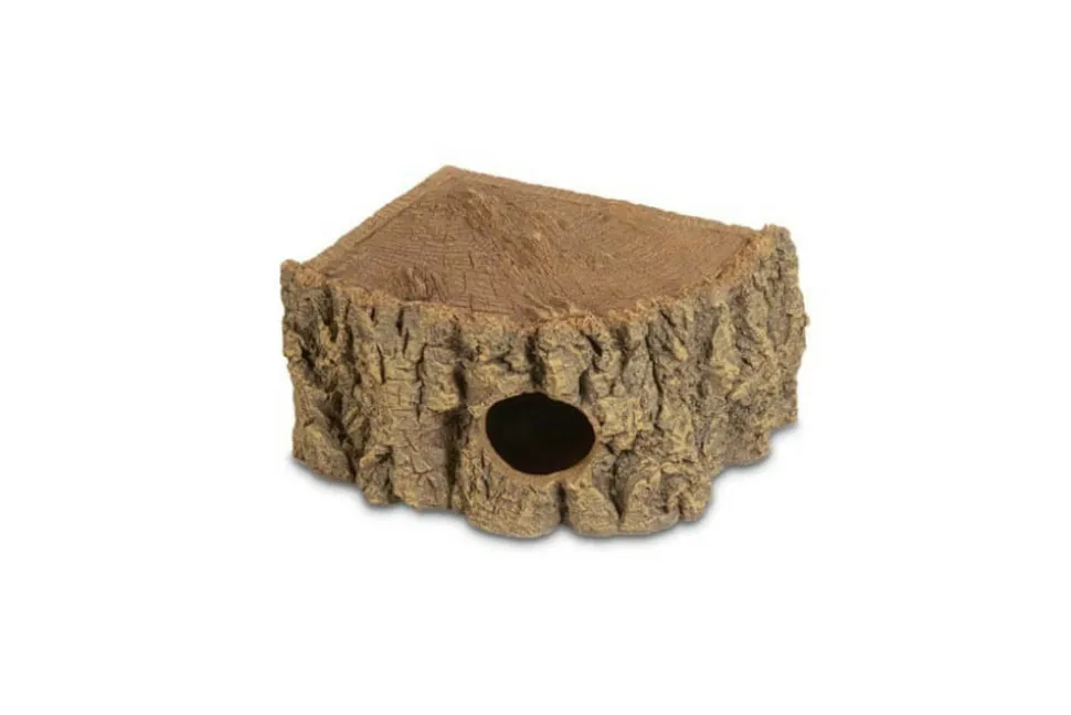 HOBBY - Grotte d'angle - corner cave bark - grotte pour reptiles (lézards, serpents, tortues), amphibiens et invertébrés