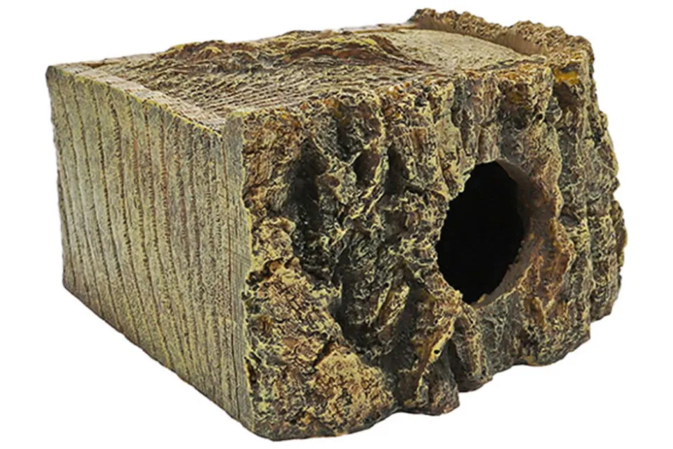 HOBBY - Grotte d'angle - corner cave bark - grotte pour reptiles (lézards, serpents, tortues), amphibiens et invertébrés
