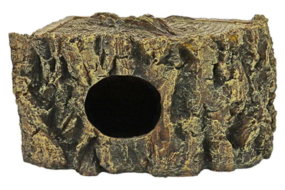 HOBBY - Grotte d'angle - corner cave bark - grotte pour reptiles (lézards, serpents, tortues), amphibiens et invertébrés