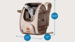 HOUSE OF PETS DELIGHT - Trackpack pour oiseaux, sac à dos avec perchoir, approuvé par les compagnies aériennes