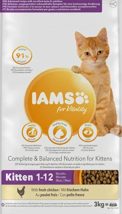 IAMS - Croquettes chaton 3kg