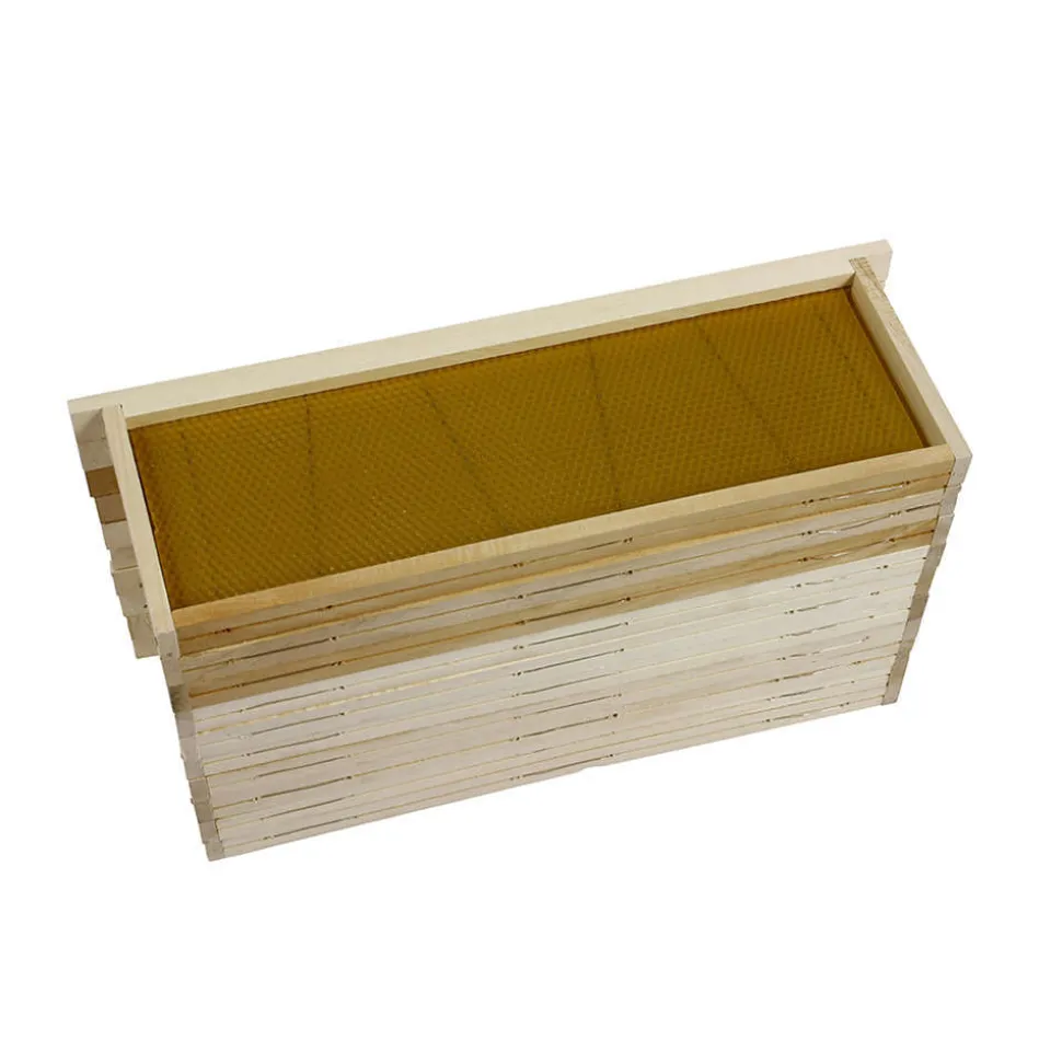 ICKO APICULTURE - Cadre dadant hausse droit ciré : par 10