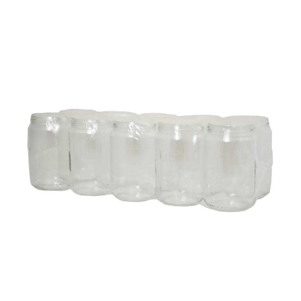 ICKO APICULTURE - 10 Pots en verre cylindrique 1 kg (750 ml) TO 82
