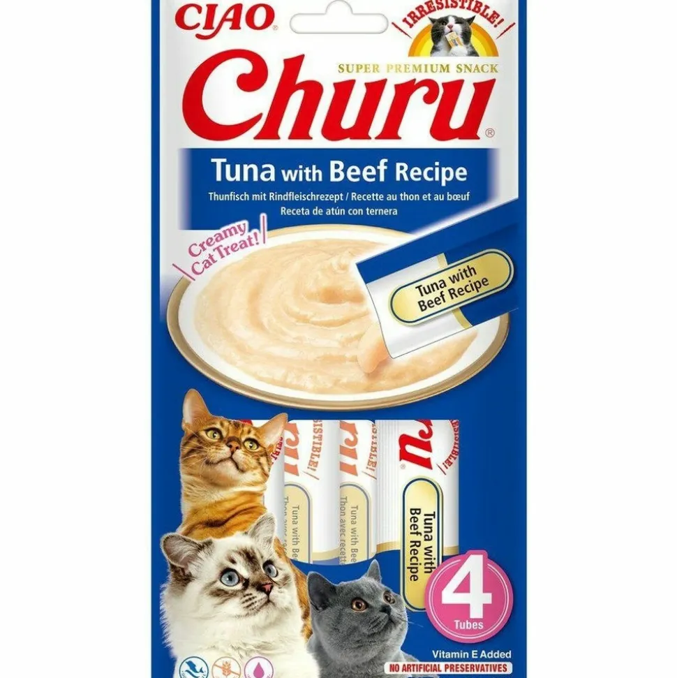 INABA - Collation pour chat inaba churu 4 x 14 g thon veau