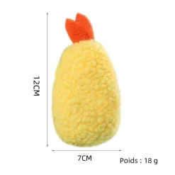 Jouets pour chiens en forme de hamburger, de frites, de glace, d'écrevisses, de bouteille de lait et de bonbons