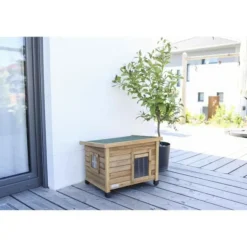 KERBL - Maison pour chat rustica 57x42x45cm - bois