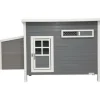 KERBL - Poulailler barney plastique 137x73x83 cm gris et blanc 423474