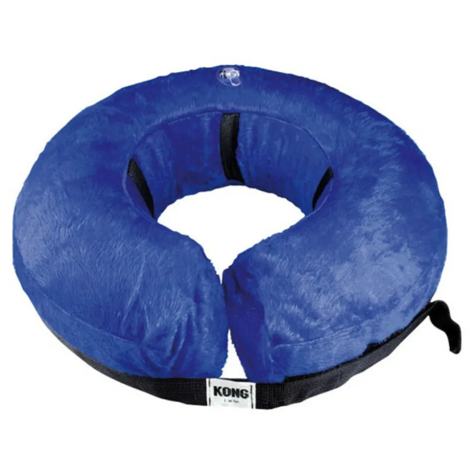 KVP - Collier de récupération pour chiens kong cloud bleu gonflable (15-25 cm)