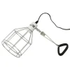 LA FERME TROPICALE - Support de lampe grillagé avec pince de fixation support d'ampoule chauffante / uvb pour reptiles (lézards, serpents, tortues),