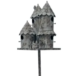 LA GRANDE PRAIRIE - Nichoir oiseaux fer tour 31x31x170cm