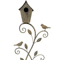LA GRANDE PRAIRIE - Nichoir oiseaux fer 32x11x105cm