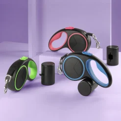 Laisse automatique pour chien verte - mcboson - modèle 3 m