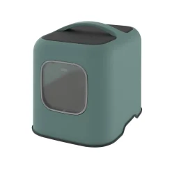 Maison de toilette Biala pour chat coloris vert de gui 51x39.5x44.3cm