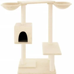 MAISON EXCLUSIVE - Arbre à chat avec griffoirs crème 82 cm