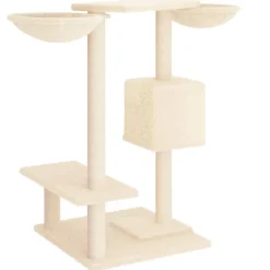 MAISON EXCLUSIVE - Arbre à chat avec griffoirs crème 82 cm