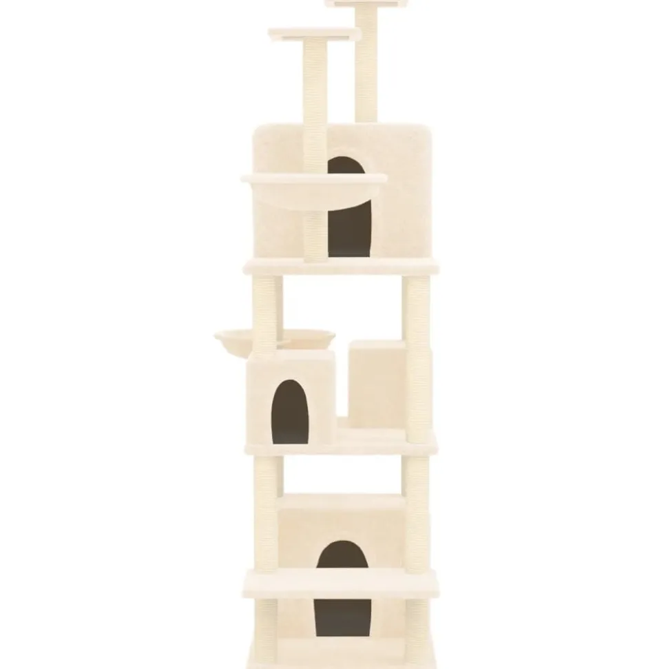 MAISON EXCLUSIVE - Arbre à chat avec griffoirs en sisal crème 180 cm