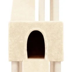 MAISON EXCLUSIVE - Arbre à chat avec griffoirs en sisal crème 190 cm