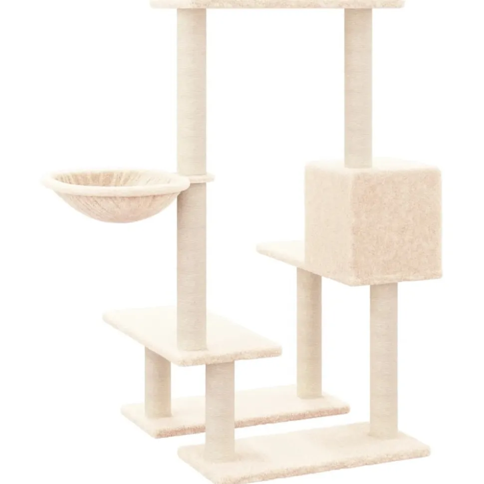 MAISON EXCLUSIVE - Arbre à chat avec griffoirs en sisal crème 94,5 cm