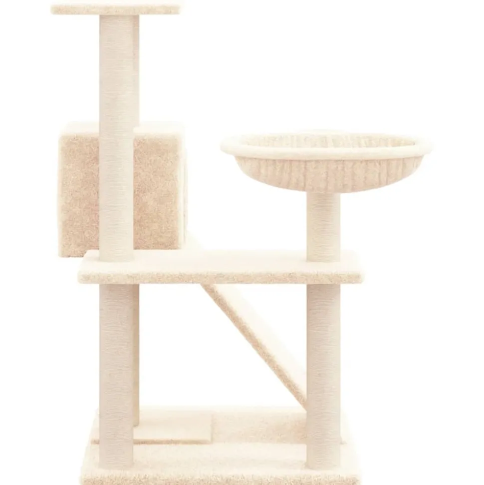 MAISON EXCLUSIVE - Arbre à chat avec griffoirs en sisal crème 82 cm