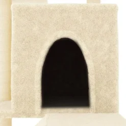 MAISON EXCLUSIVE - Arbre à chat avec griffoirs en sisal crème 110,5 cm