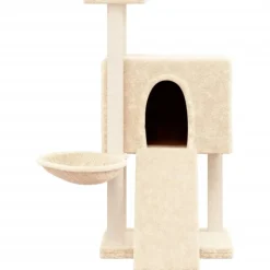 MAISON EXCLUSIVE - Arbre à chat avec griffoirs en sisal crème 96 cm