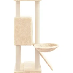 MAISON EXCLUSIVE - Arbre à chat avec griffoirs en sisal crème 96 cm