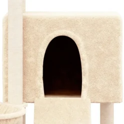 MAISON EXCLUSIVE - Arbre à chat avec griffoirs en sisal crème 96 cm